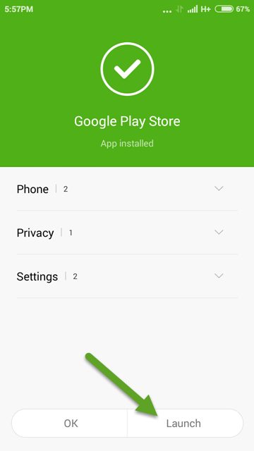 Google Play Store App Installed