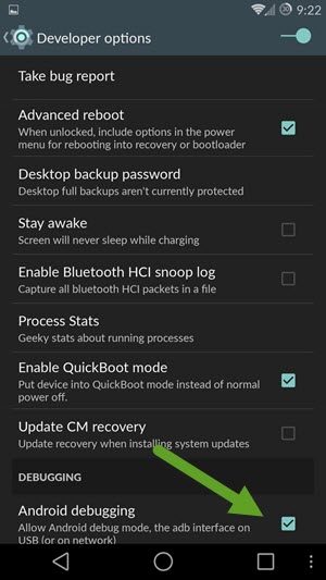 Android Debugging Mode In OnePlus 2