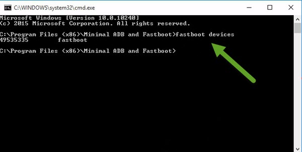 Minimal ADB And Fastboot Command fastboot devices