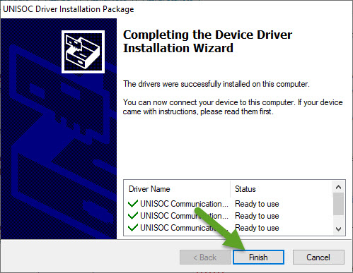 SPD Device Driver Installation Completed