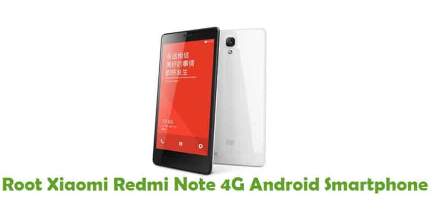 Root Xiaomi Redmi Note 4G
