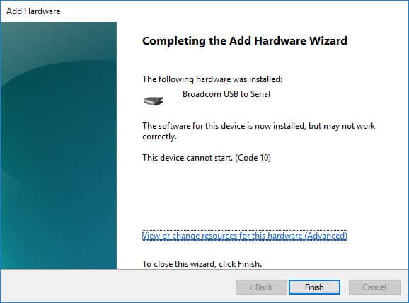 Successfully Installed Broadcom Driver