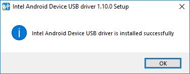 Intel Driver Installed Successfully
