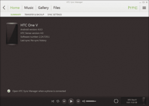 htc sync manager application installer