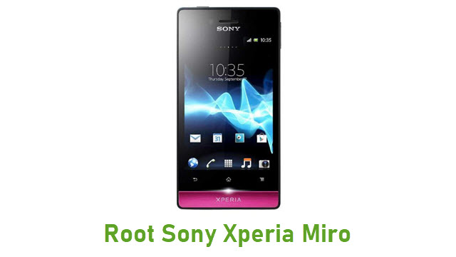 Root Sony Xperia Miro